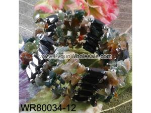 36inch Indian Agate Magnetic Wrap Bracelet Necklace All in One Set